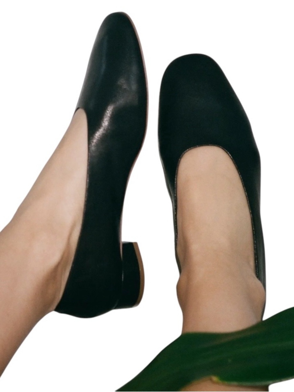 Jeffrey Campbell Trustee Pumps Black Leather Sz 10 Block Heel Square Toe